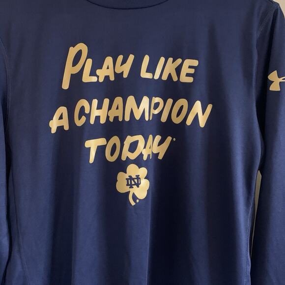 Under Armour Long Sleeve Notre Dame Fighting Irish Play Like A Champion Today S - Picture 4 of 9